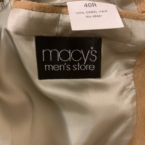 Men’s Camel Hair Sport Coat, size 40R, Club Room - Picture 11 of 16